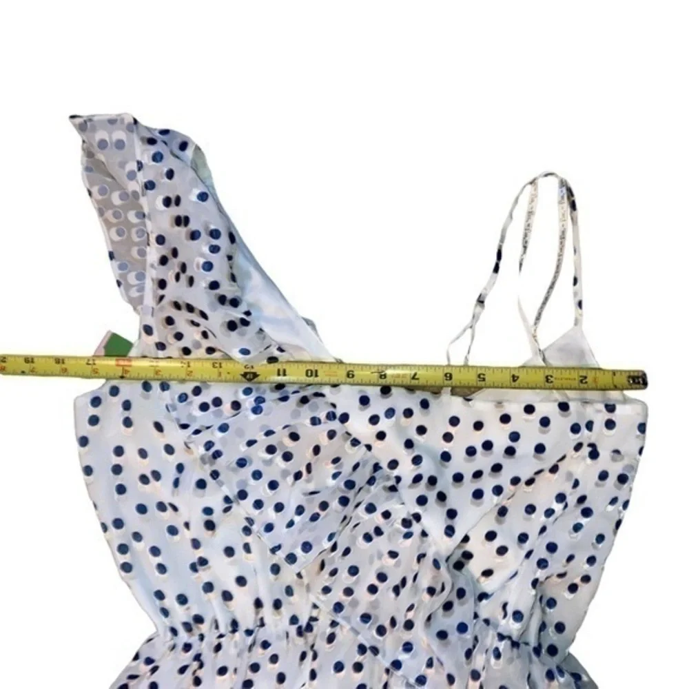 Lilly Pulitzer Madeline white blue polka dot dress new! Nwt